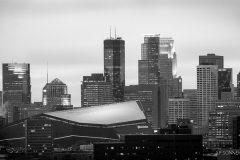 Minneapolis Skyline in Black and White